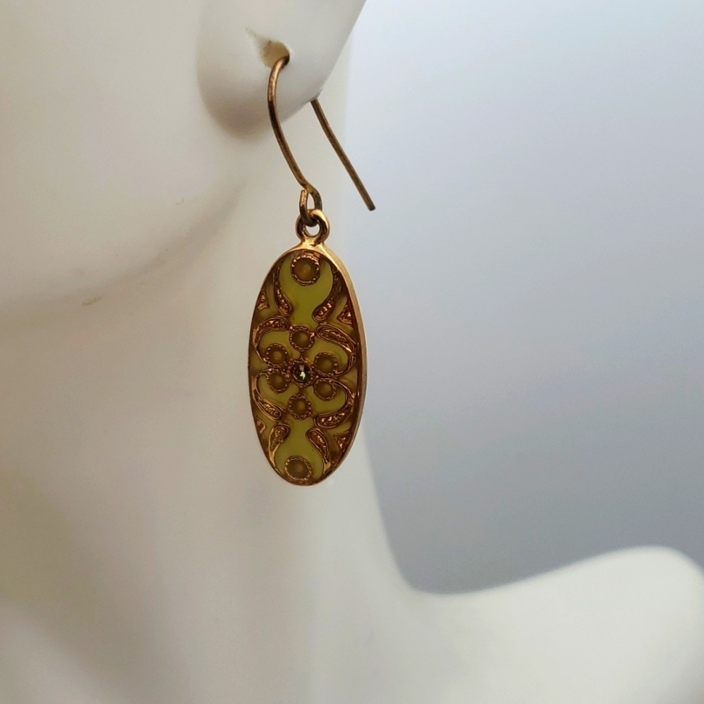 Japanese forest ornate earrings‎ E132